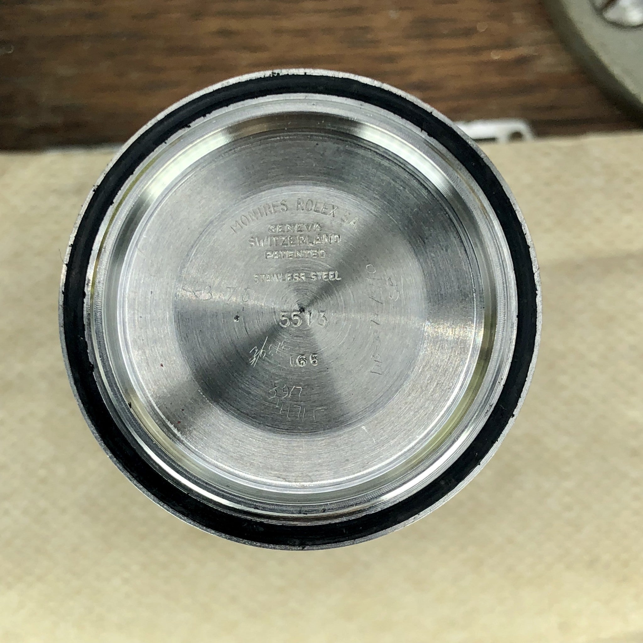 1965 Vintage Rolex 5513 Submariner Tropical Super Glossy Gilt Dial