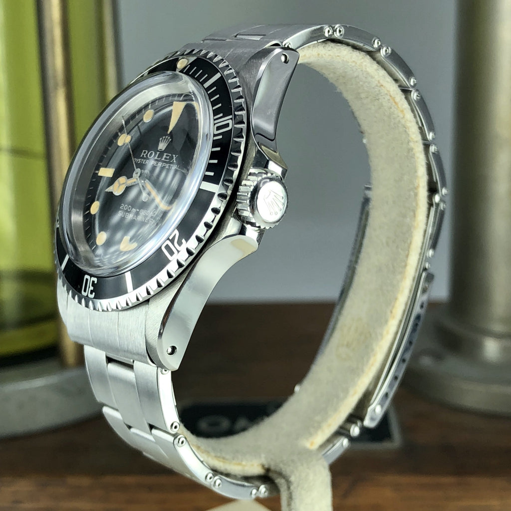 1965 Vintage Rolex 5513 Submariner Tropical Super Glossy Gilt Dial