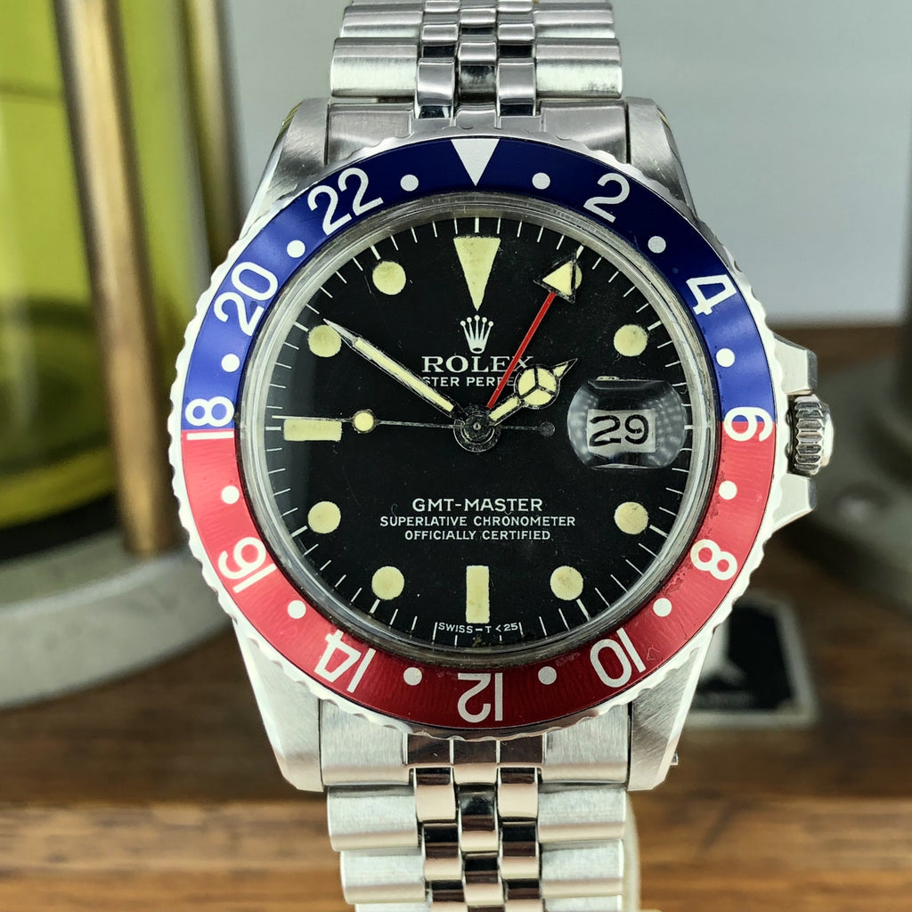 1972 Vintage Rolex GMT Master 1675 Pepsi With MkIII Dial