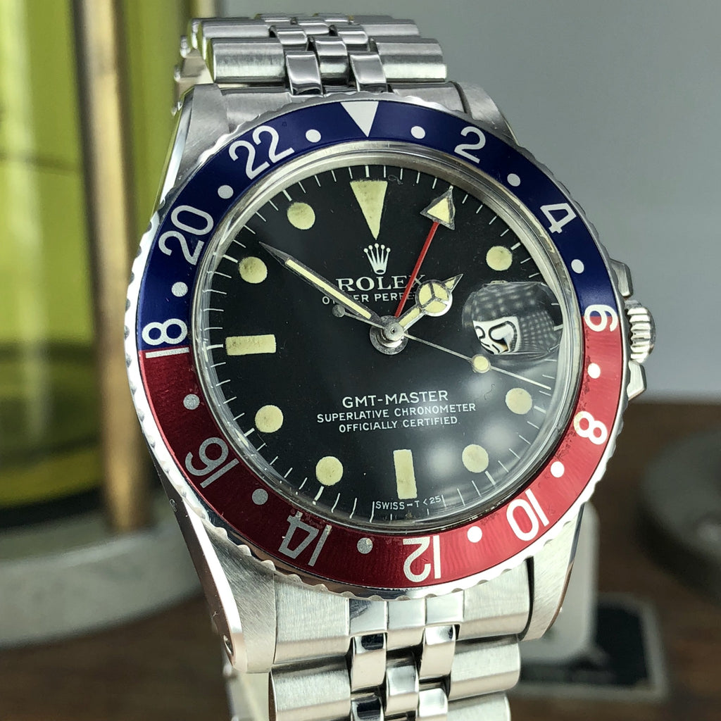1972 Vintage Rolex GMT Master 1675 Pepsi With MkIII Dial