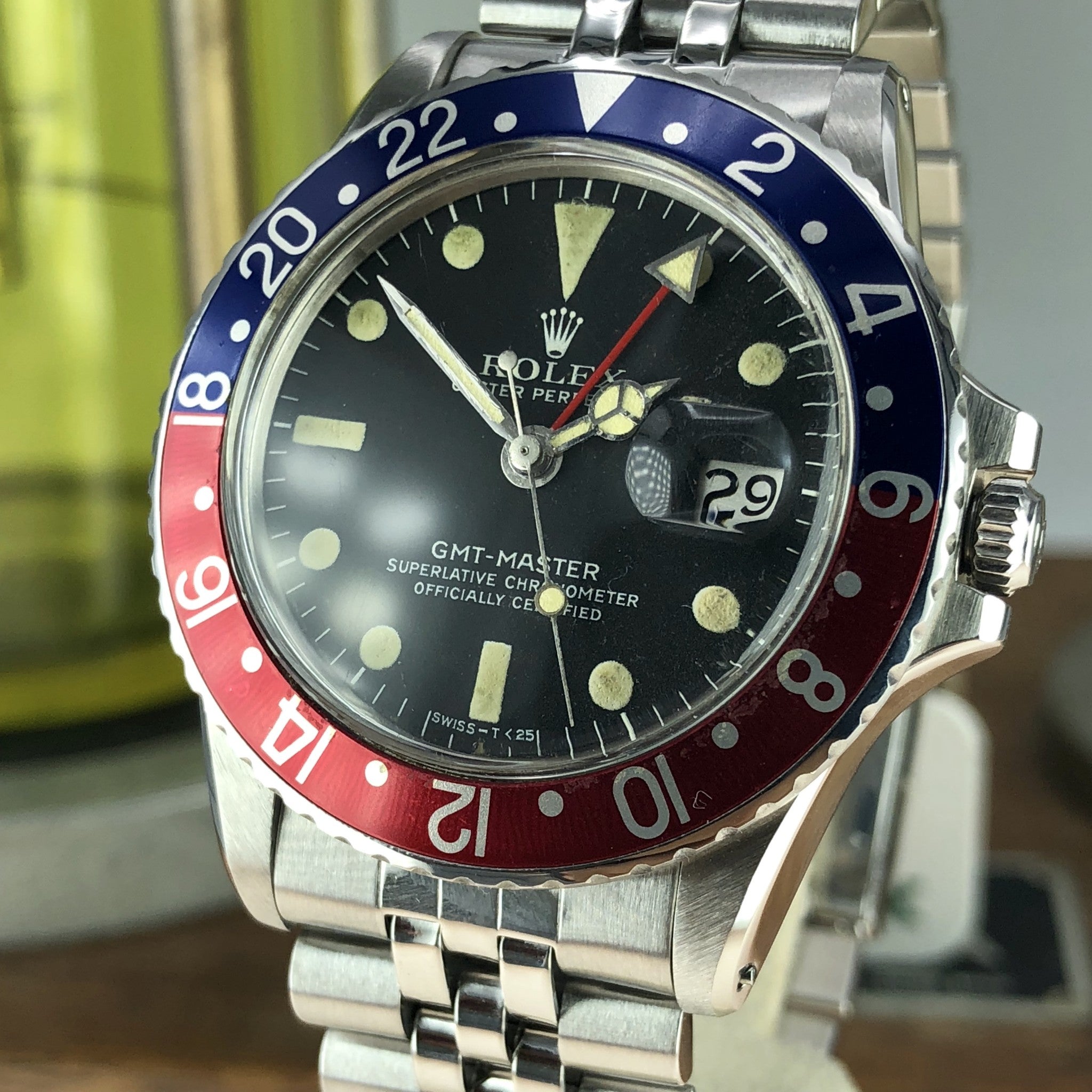 1972 Vintage Rolex GMT Master 1675 Pepsi With MkIII Dial