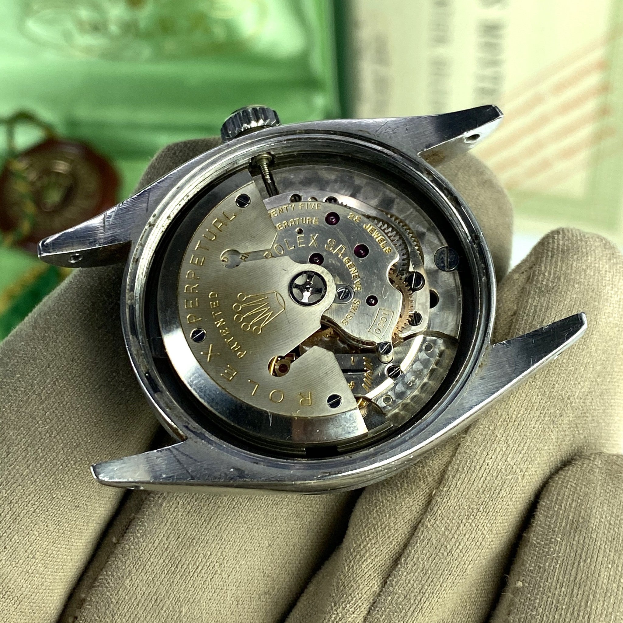 1958 Vintage Rolex 6610 Explorer Gilt Chapter fullset Box & Paper