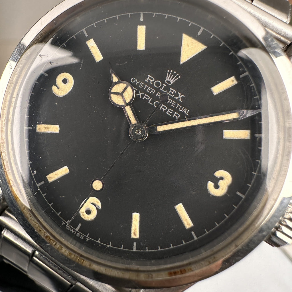 1953 Vintage Rolex Explorer 6150 Chapter Ring Dial and Silver Print