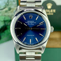1998 Rolex Air King 14000 Blue Dial 34MM IBM Reward Engraved