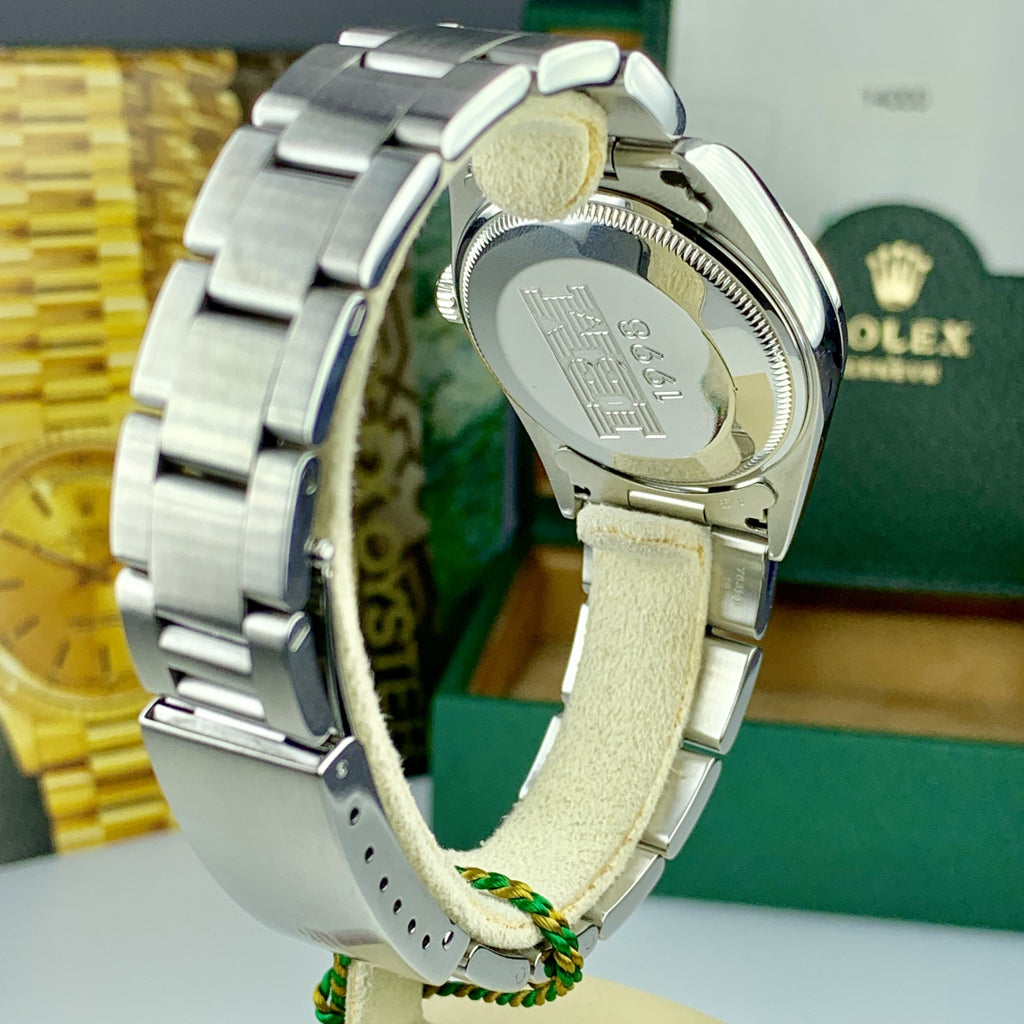 1998 Rolex Air King 14000 Blue Dial 34MM IBM Reward Engraved