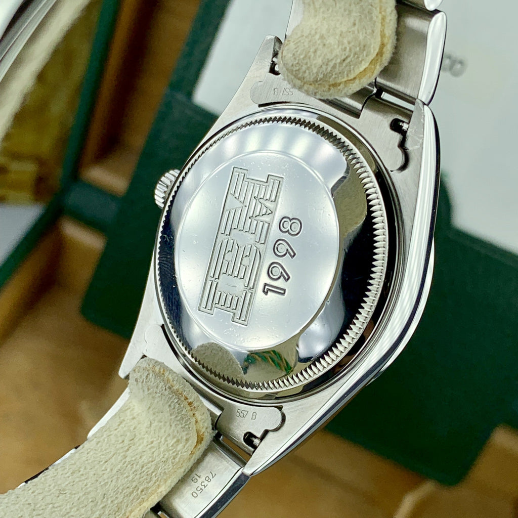 1998 Rolex Air King 14000 Blue Dial 34MM IBM Reward Engraved