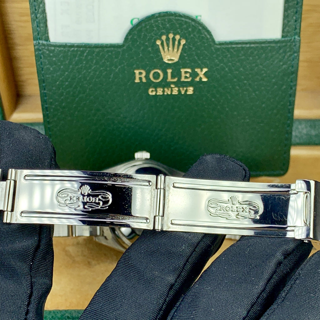 1998 Rolex Air King 14000 Blue Dial 34MM IBM Reward Engraved