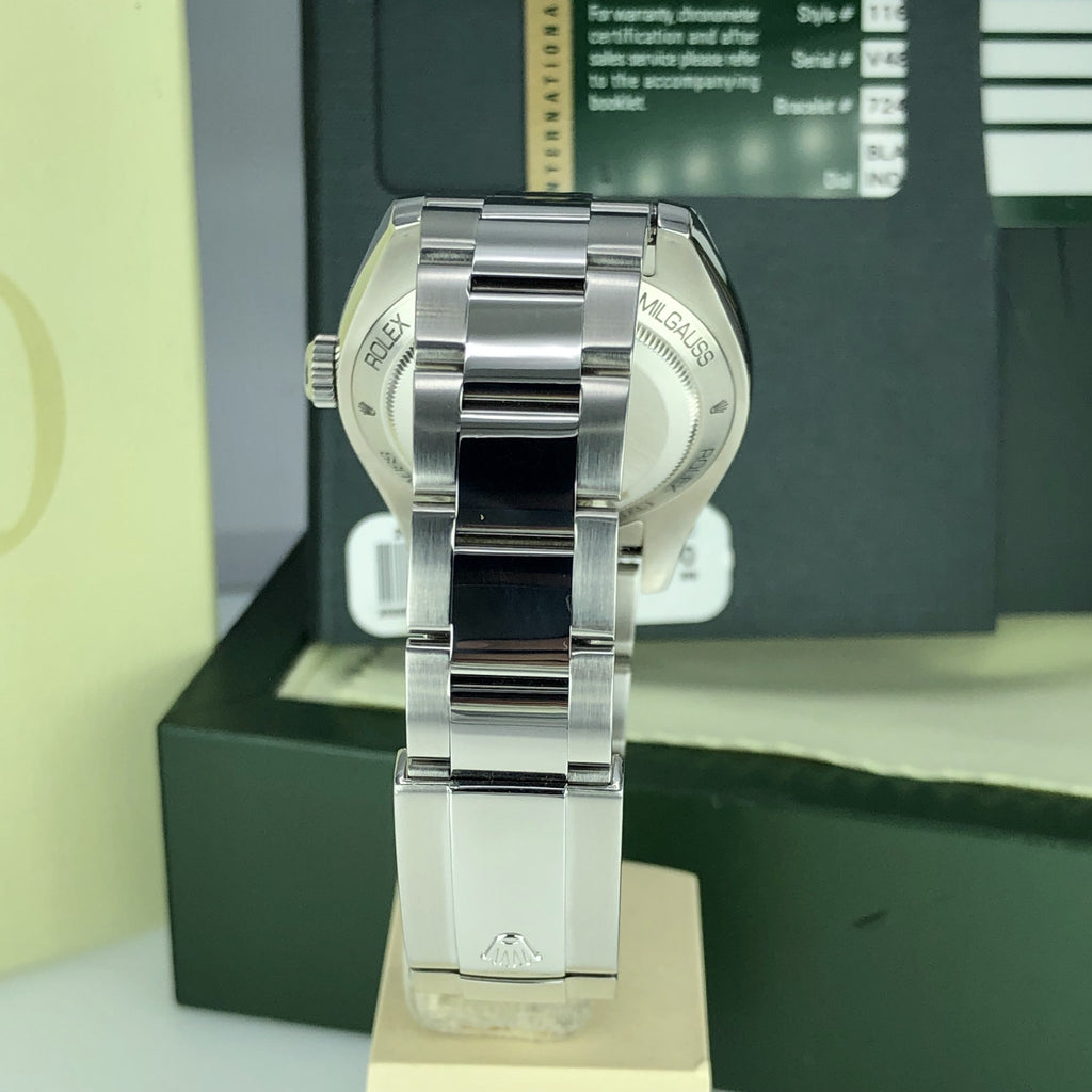 2011 Rolex Milgauss 116400 GV Green With Box And Card Full Set Mint Condition