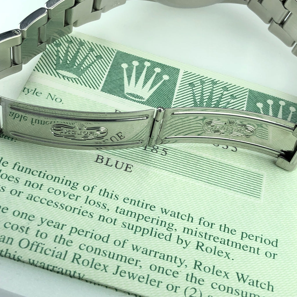 2000 Vintage Rolex 14010 Air-King Blue with Box and Papers
