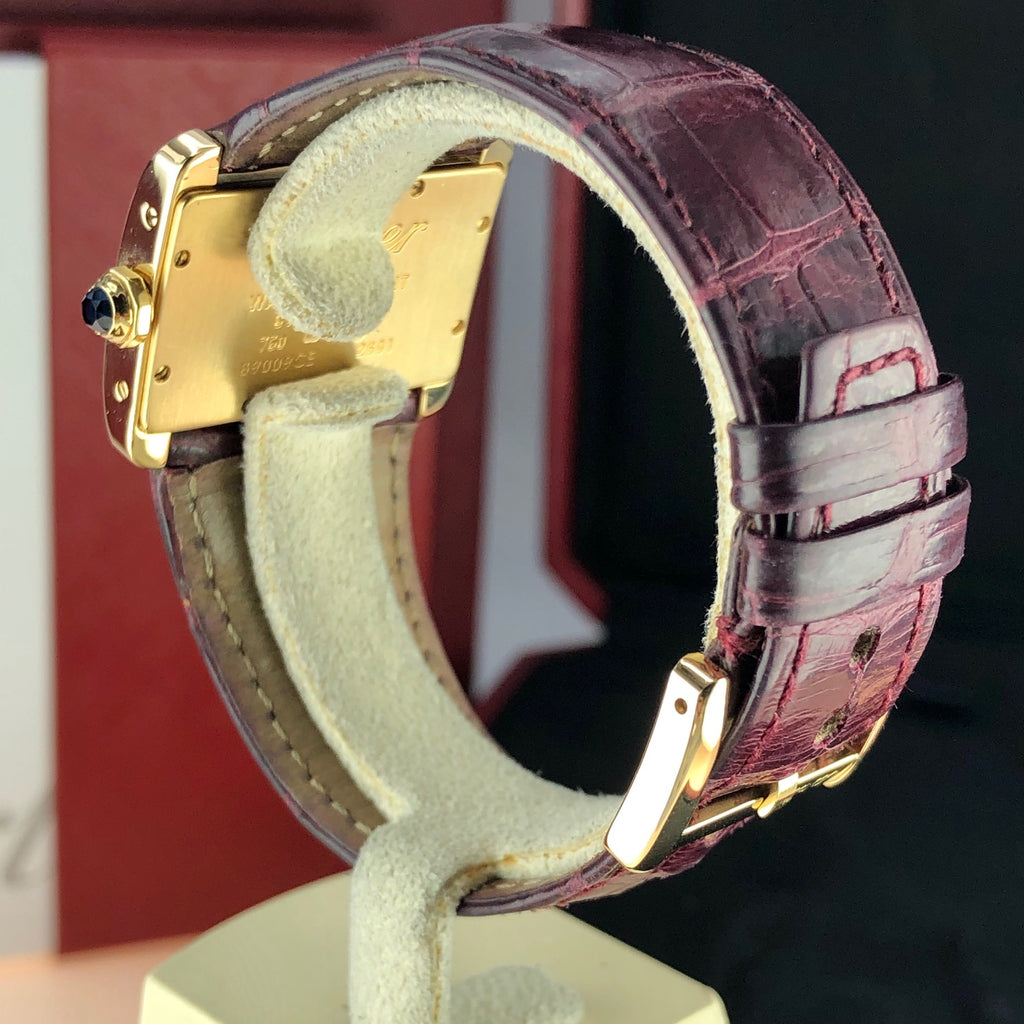 Cartier Tank Divan 18k Yellow Gold Ladies Ref. 2601 With Box & Papers