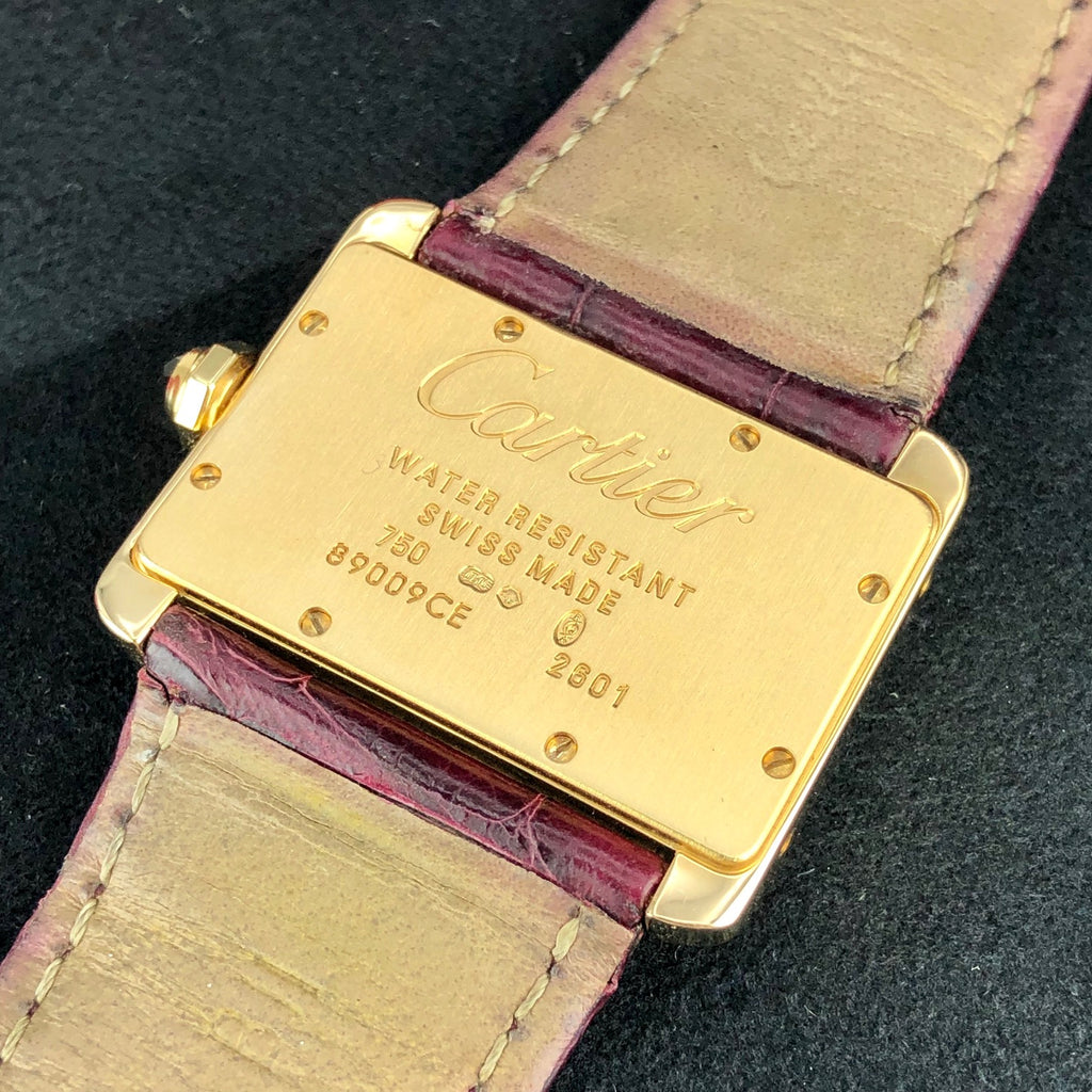 Cartier Tank Divan 18k Yellow Gold Ladies Ref. 2601 With Box & Papers