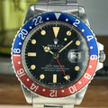 1978 Vintage Rolex GMT Master 1675 Heavy Patina Dial Orange Insert Unpolished