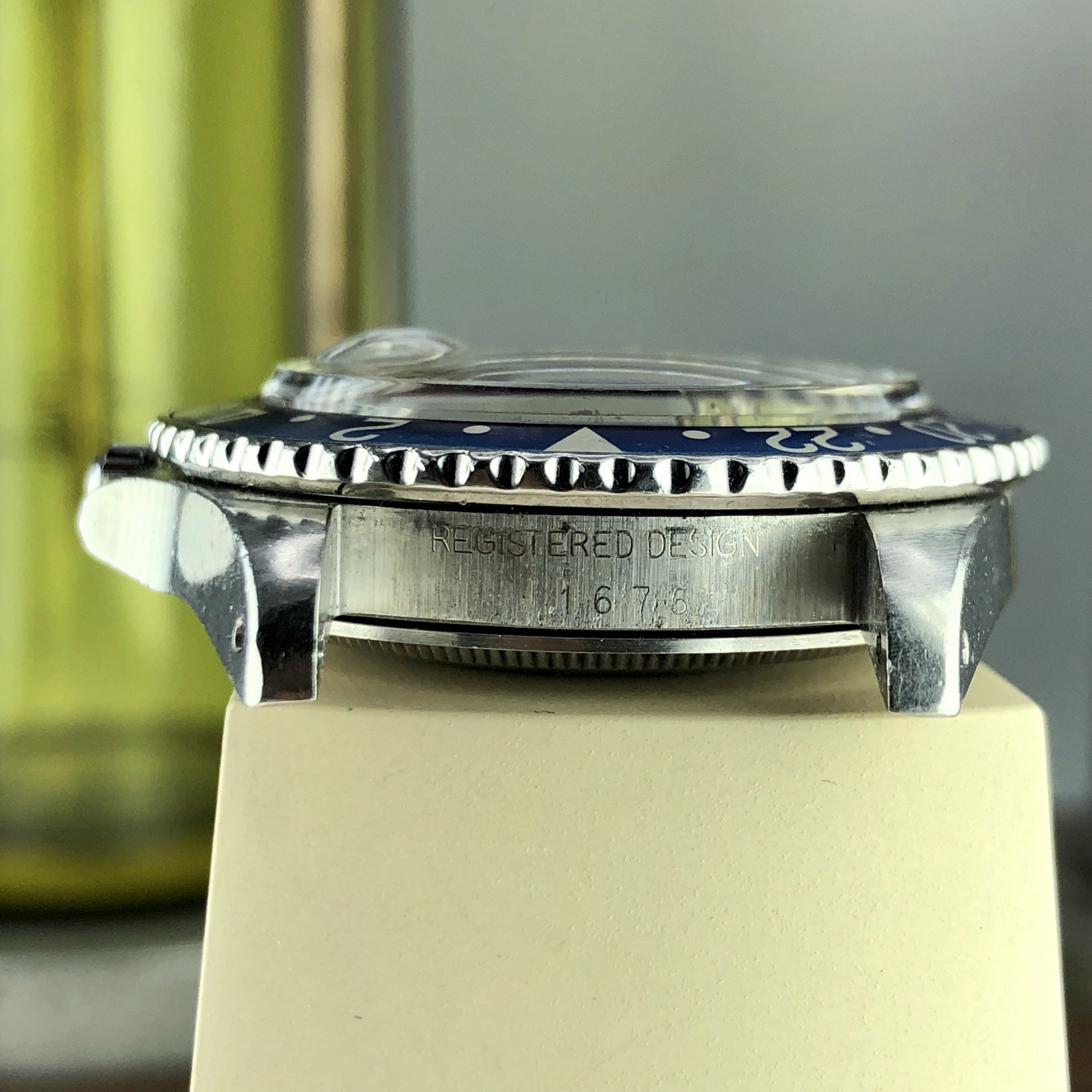 1978 Vintage Rolex GMT Master 1675 Heavy Patina Dial Orange Insert Unpolished