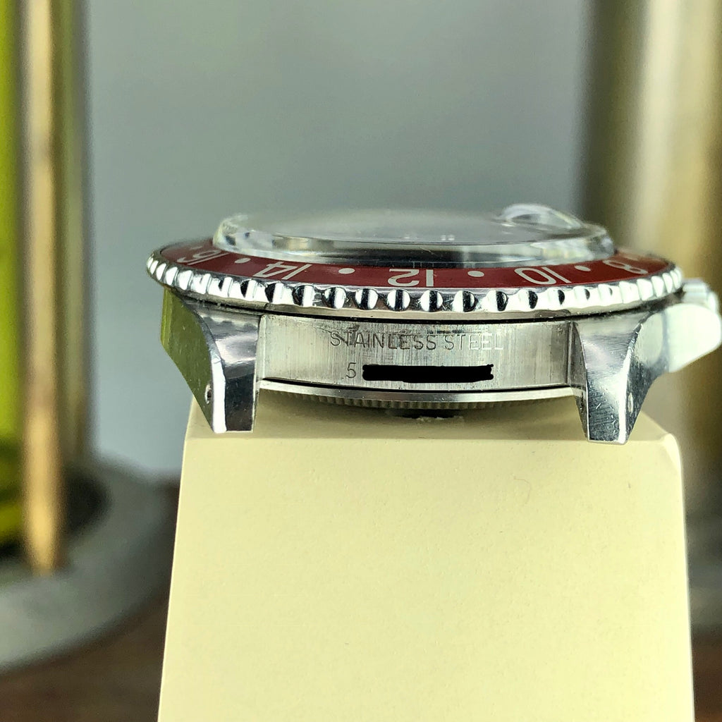 1978 Vintage Rolex GMT Master 1675 Heavy Patina Dial Orange Insert Unpolished