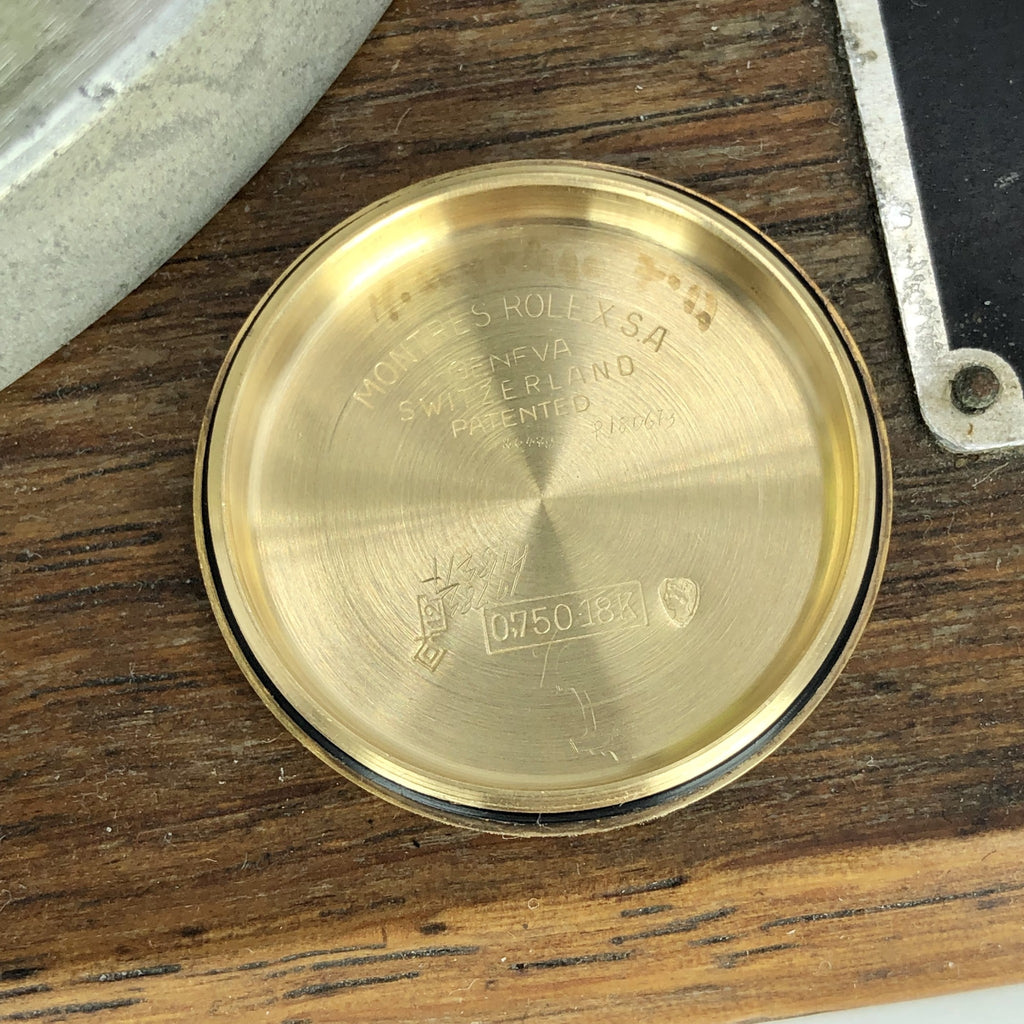 1954 Vintage Rolex 6551 Oyster Perpetual Serpico Y Laino 18k Gold With Box