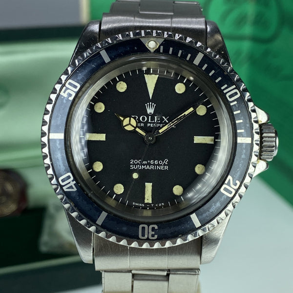 1967 Vintage Rolex Submariner 5513 Meter First & Full Set Box Papers