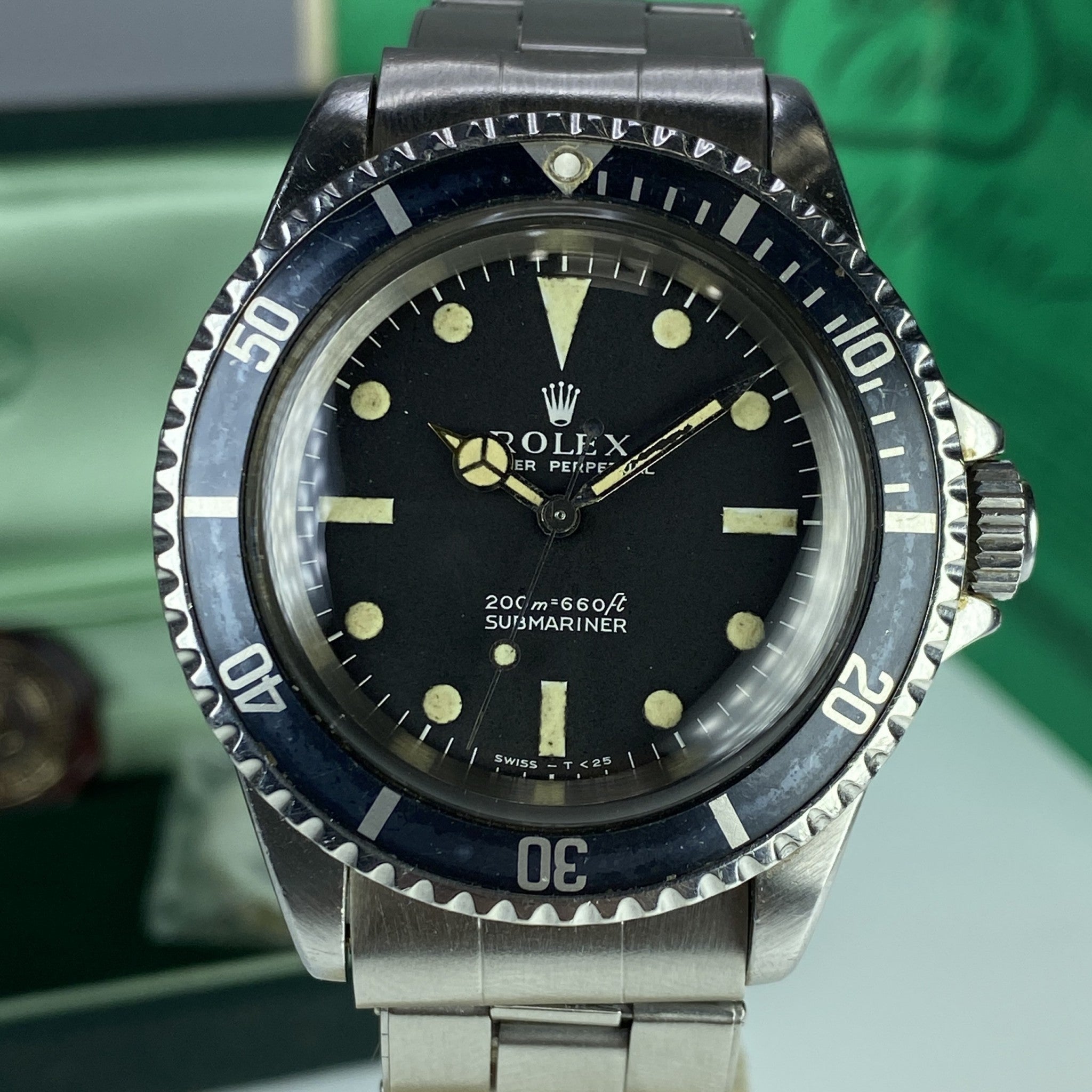 1967 Vintage Rolex Submariner 5513 Meter First & Full Set Box Papers