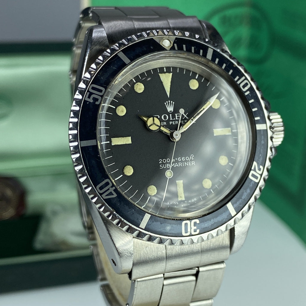 1967 Vintage Rolex Submariner 5513 Meter First & Full Set Box Papers