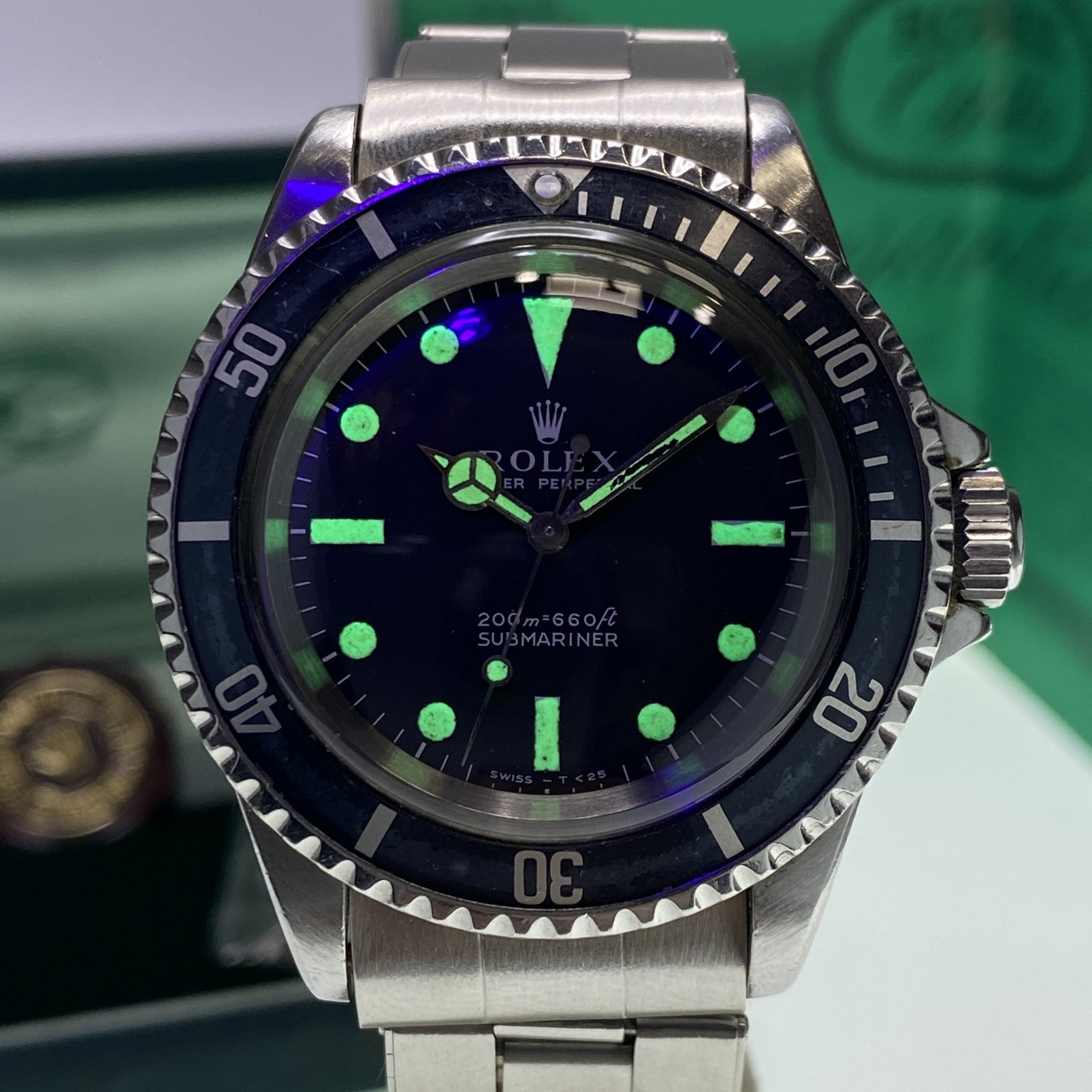 1967 Vintage Rolex Submariner 5513 Meter First & Full Set Box Papers