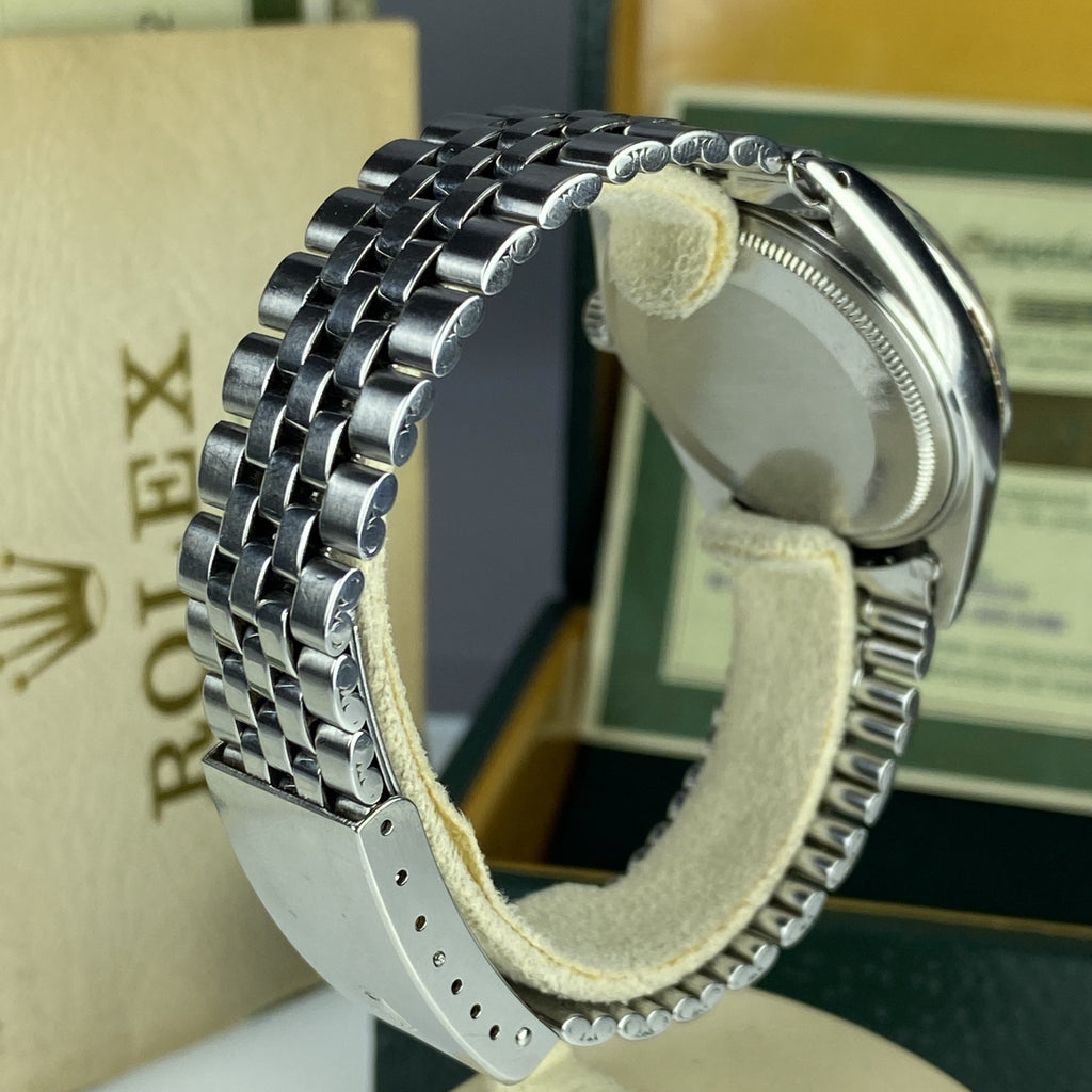 1966 Vintage Rolex Datejust 1603 Gray Dial W/ Box & Papers Full & Service Papers