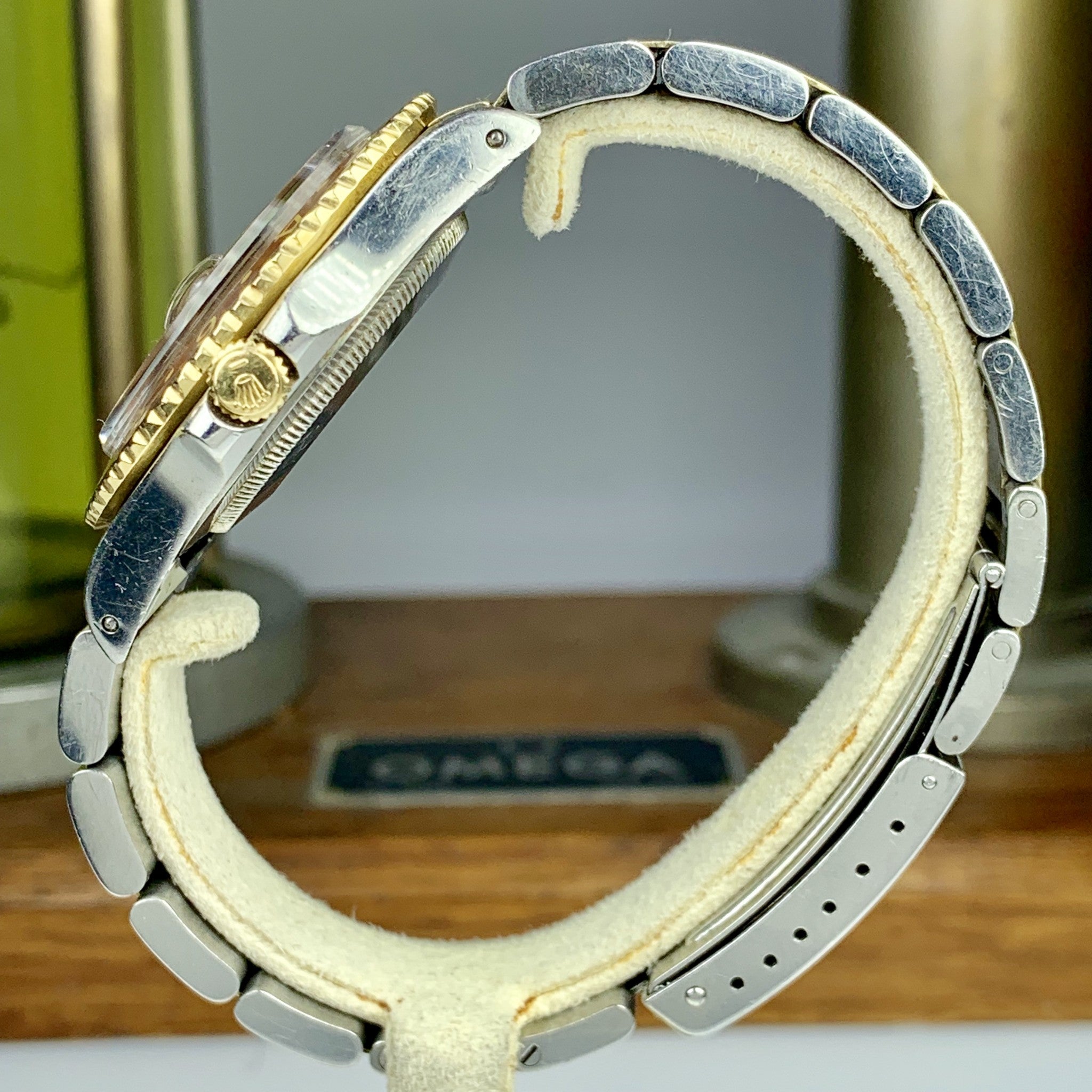 1980 Vintage Rolex 16753 GMT-Master Tone Gold & Steel Unpolished Rootbeer
