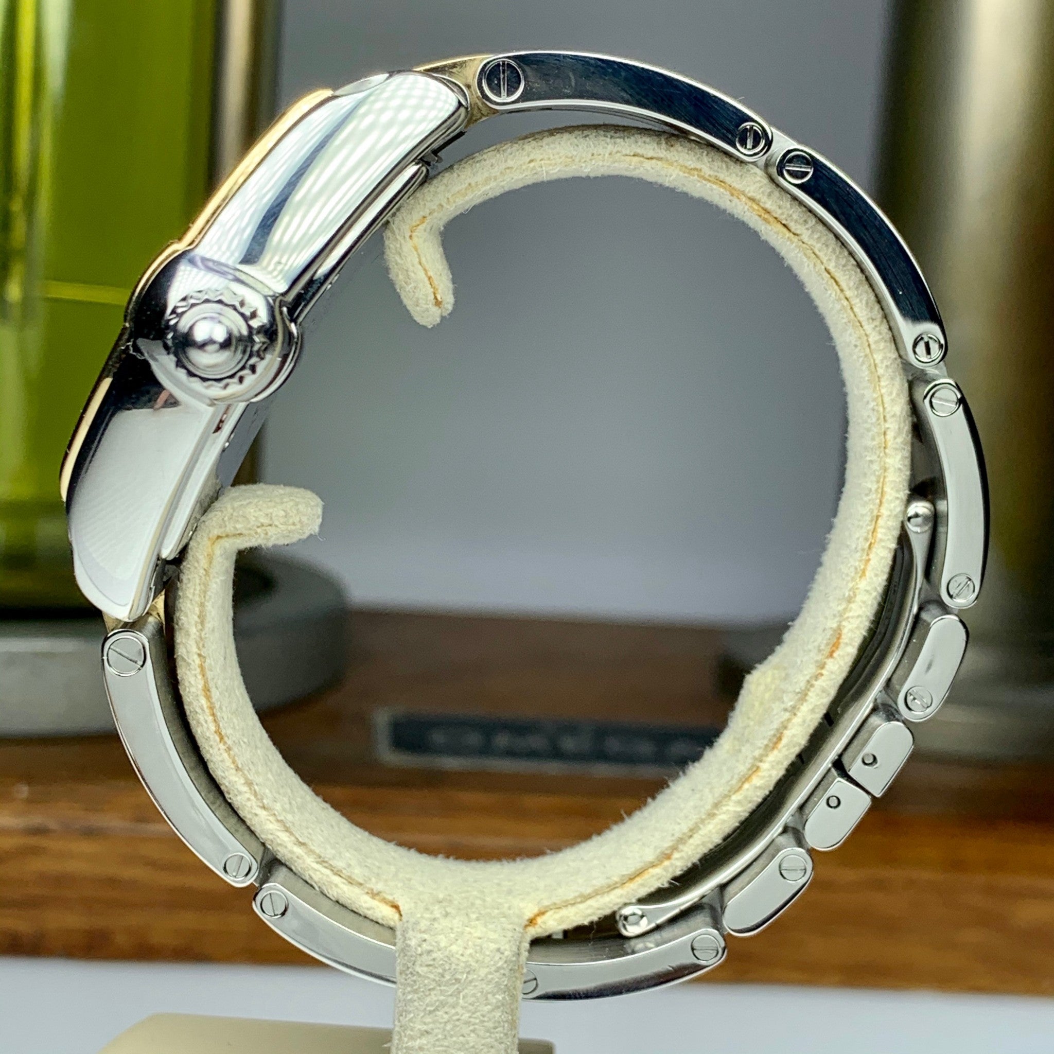 Cartier Roadster Yellow Gold Steel Automatic Mens Watch W62031Y4