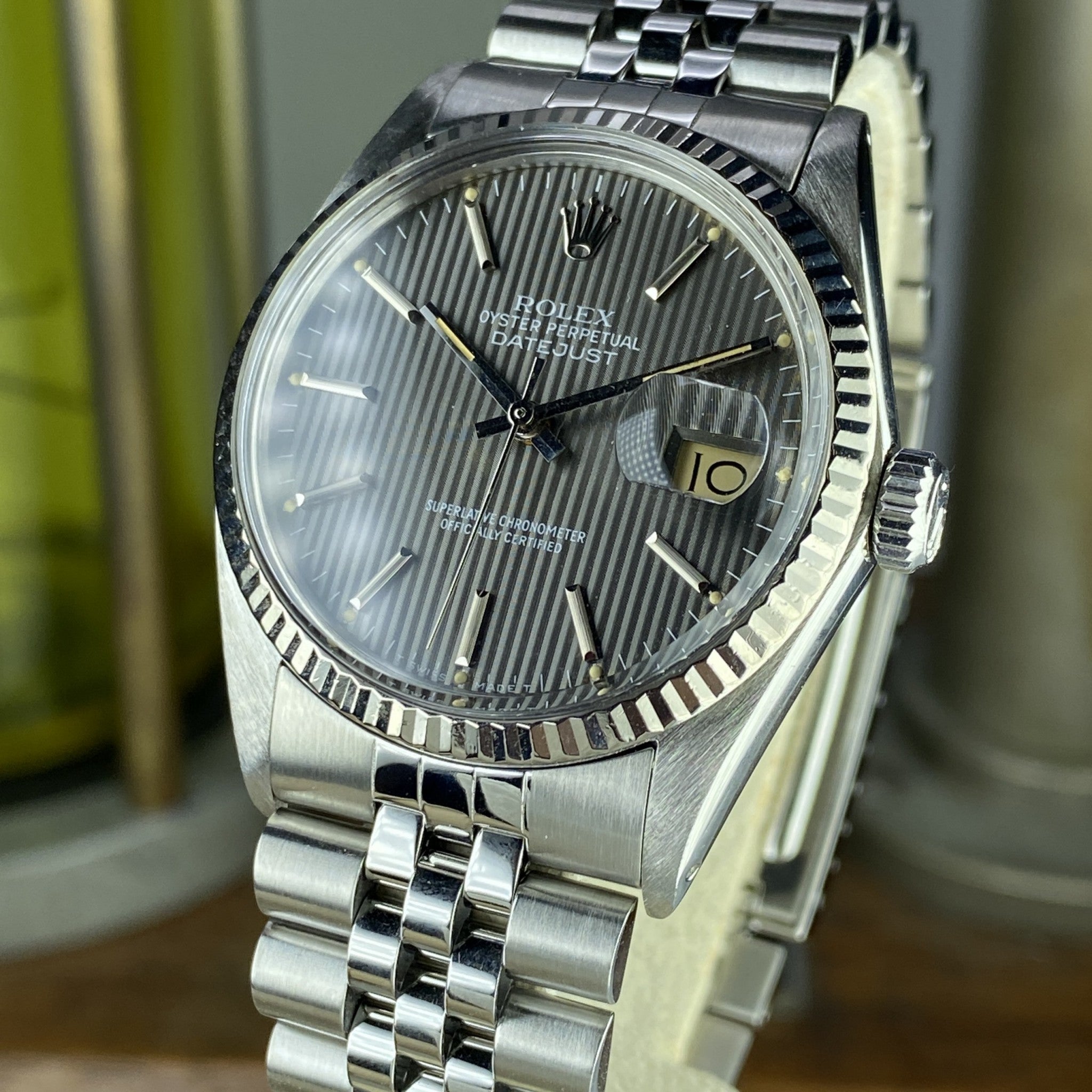 1985 Vintage Rolex Datejust 16014 with Gray Dial
