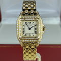 Cartier Ladies Panthere 18k Yellow Gold Ivory Dial Quartz with Diamonds