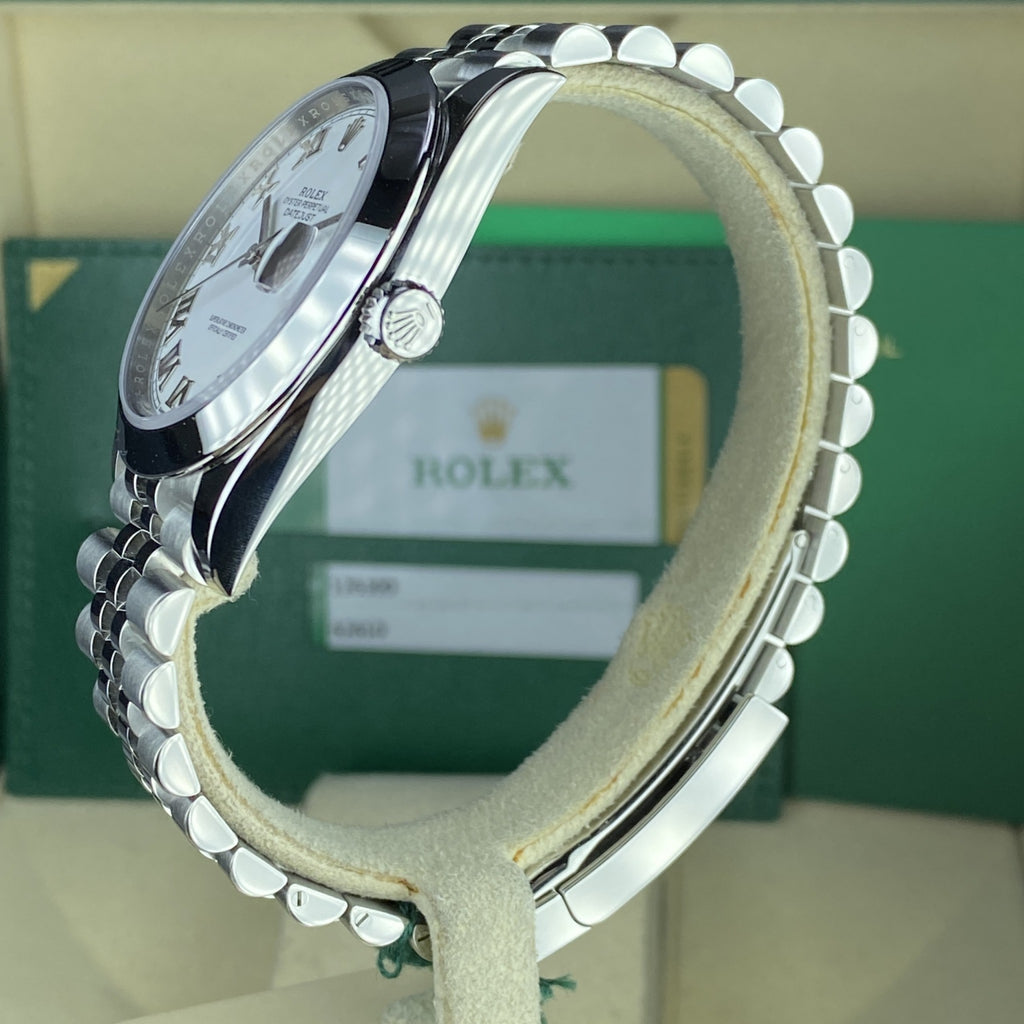 2020 Unworn Rolex Datejust 126300 Jubilee White Roman 41mm Complete