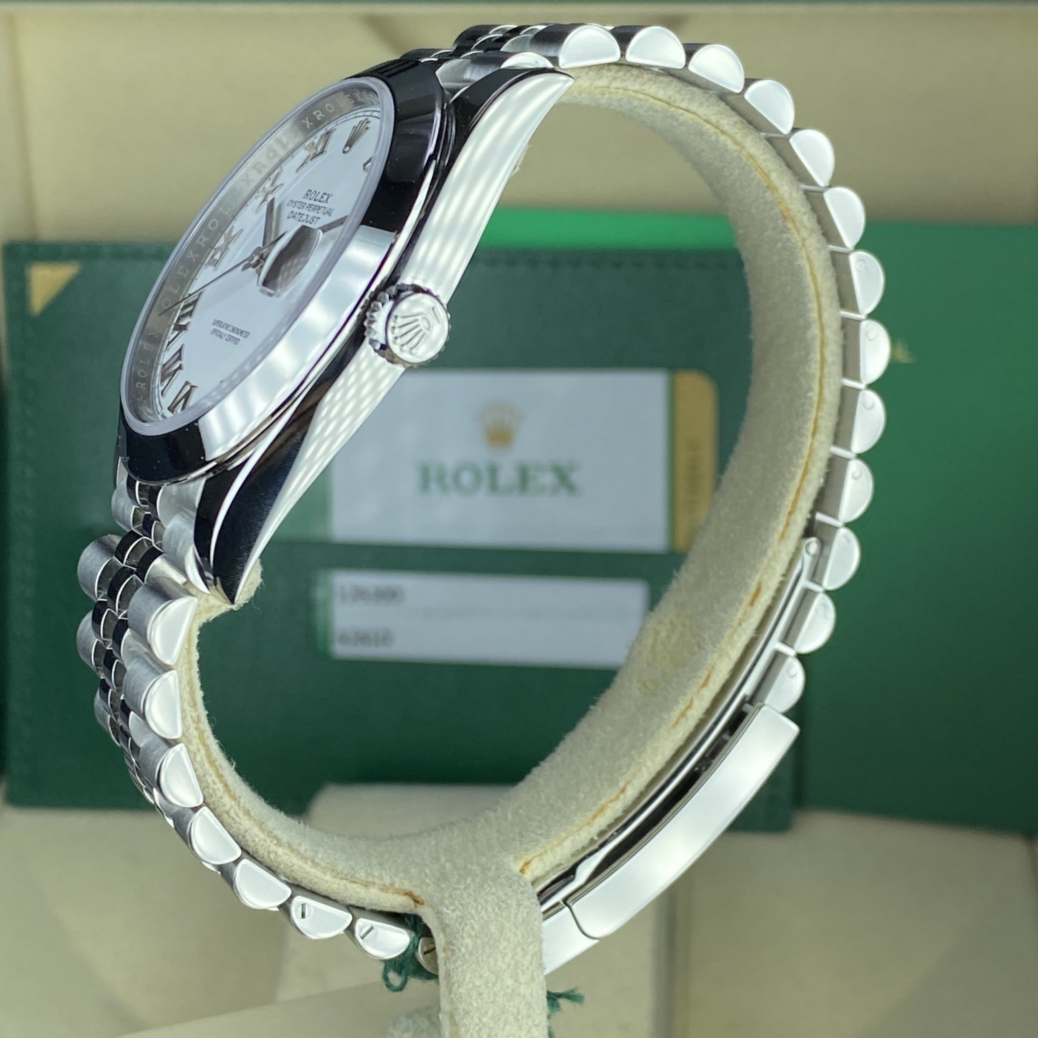 2020 Unworn Rolex Datejust 126300 Jubilee White Roman 41mm Complete