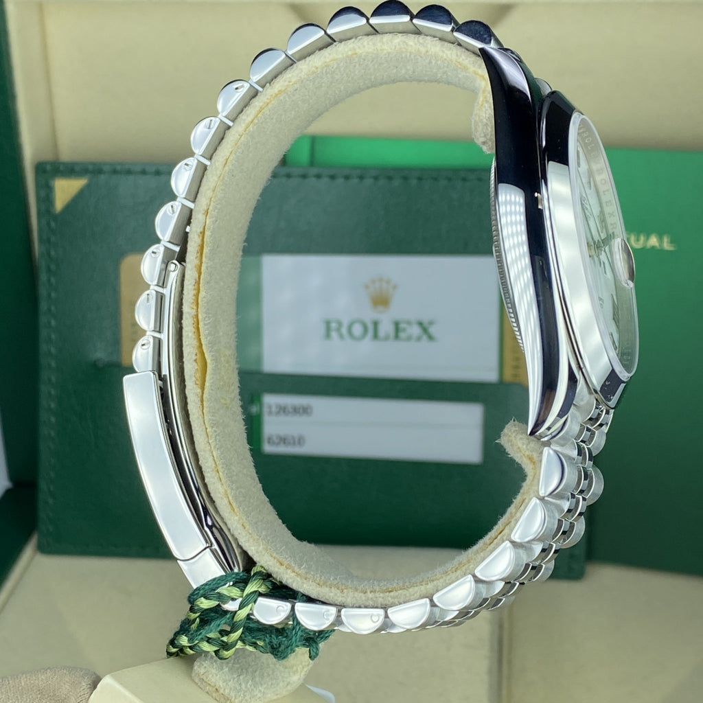 2020 Unworn Rolex Datejust 126300 Jubilee White Roman 41mm Complete