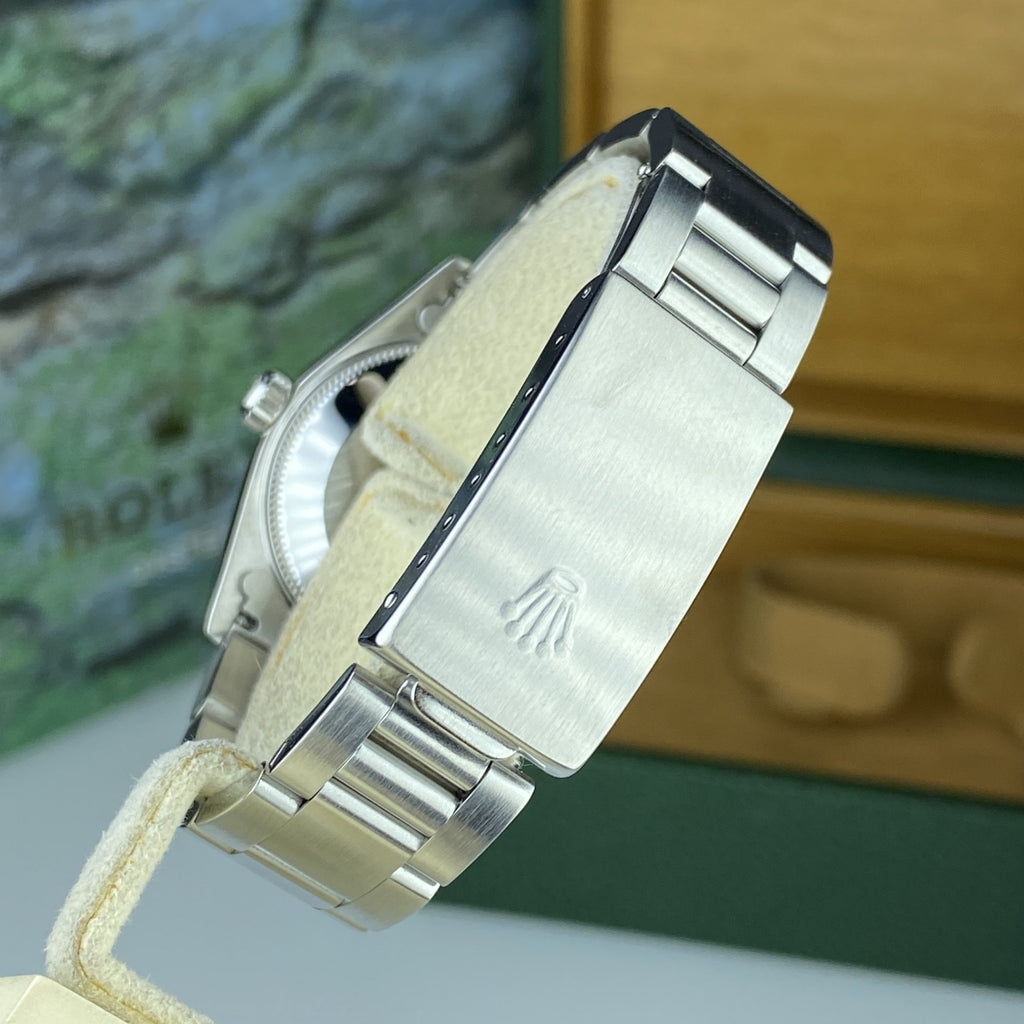 2002 Rolex Oyster Perpetual 77080 Stainless Steel 31MM Blue Dial