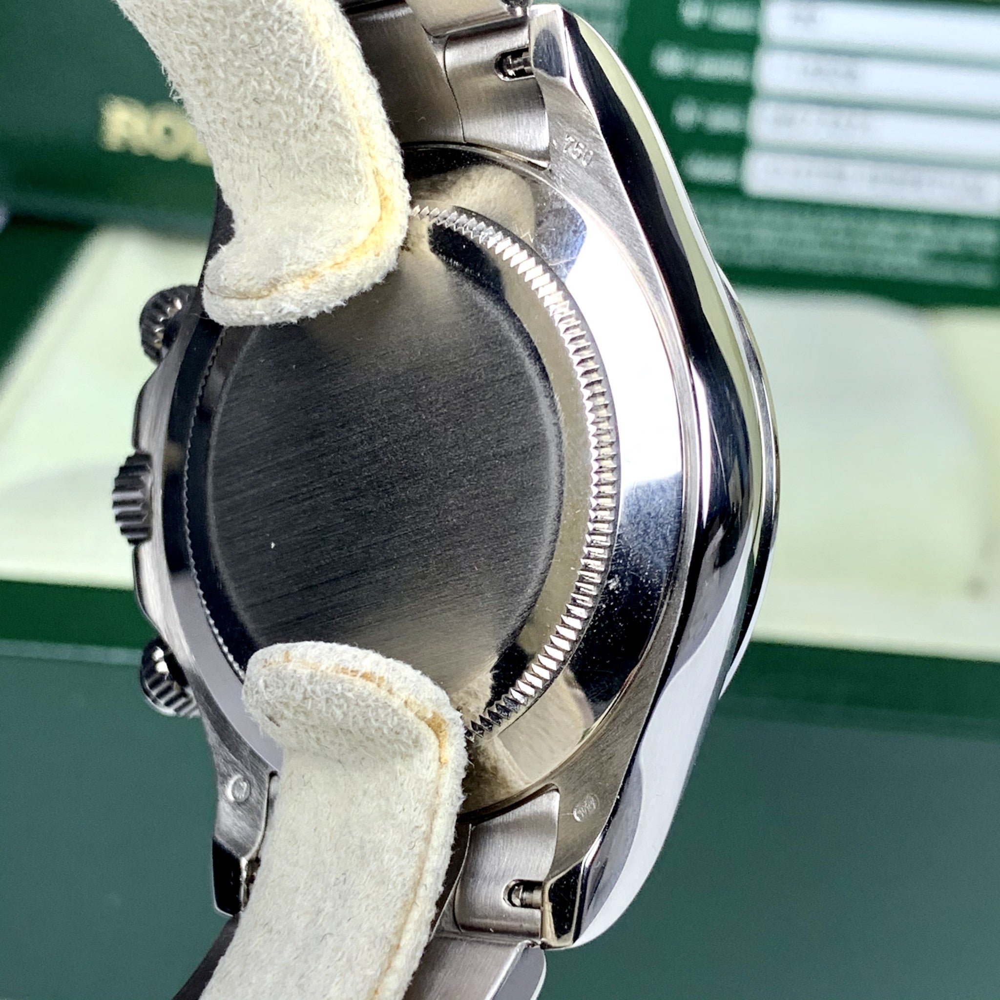 2010 Rolex Daytona 116509 White Gold Grey Dial Arabic Numbers Full Set Box and Papers Polished