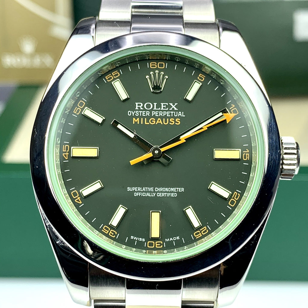 2012 Rolex Milgauss 116400V Green Full set box & card