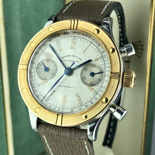 1940’s Vintage Rolex 3668 Oyster Chronograph Antimagnétique Monoblocco
