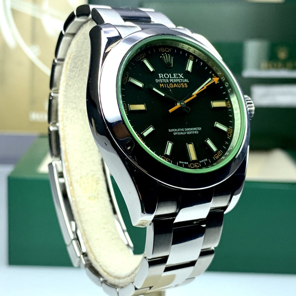 2012 Rolex Milgauss 116400V Green Full set box & card