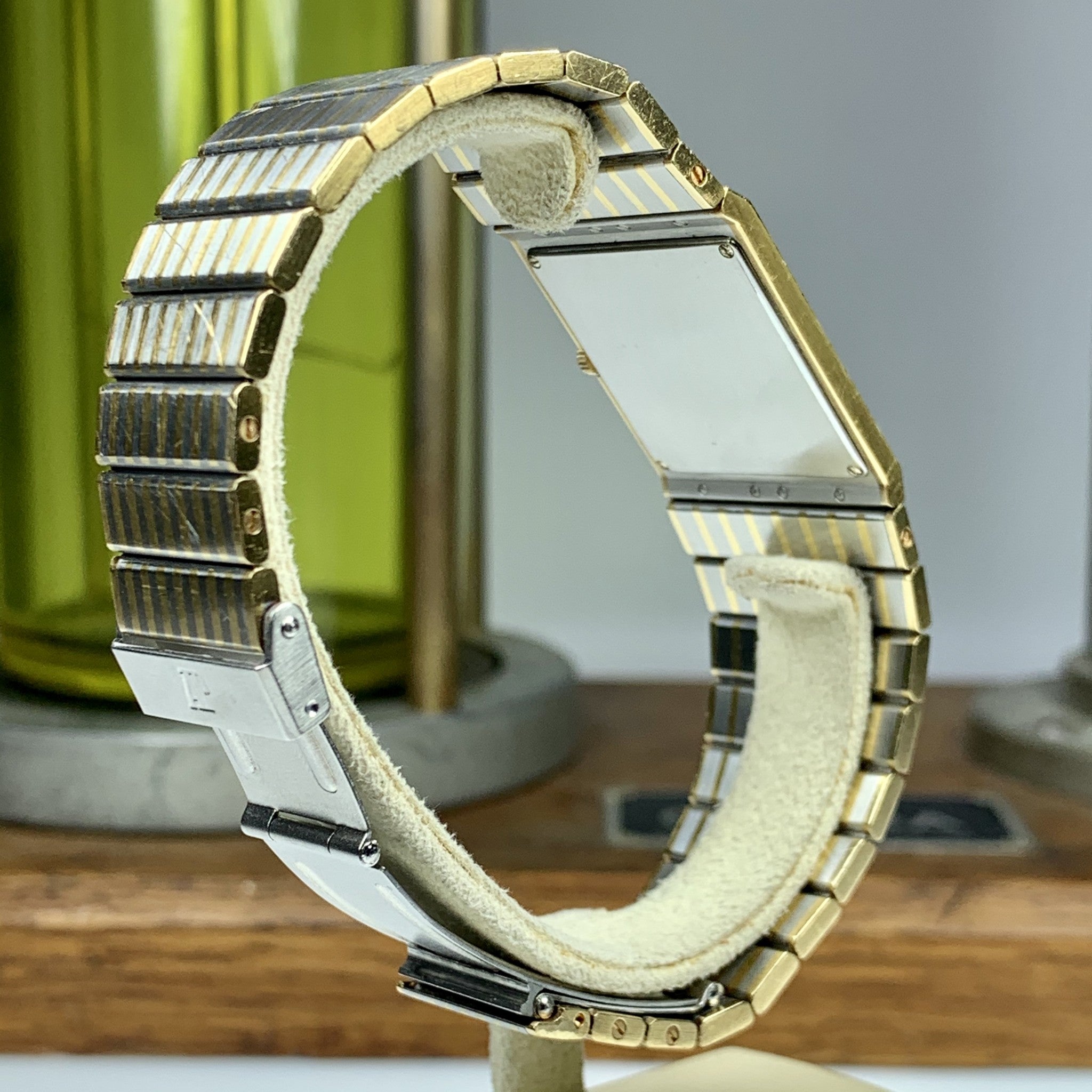 Rare 1970’s Audemars Piguet Ultra Slim, Retro Tank Style Stainless 18k Watch