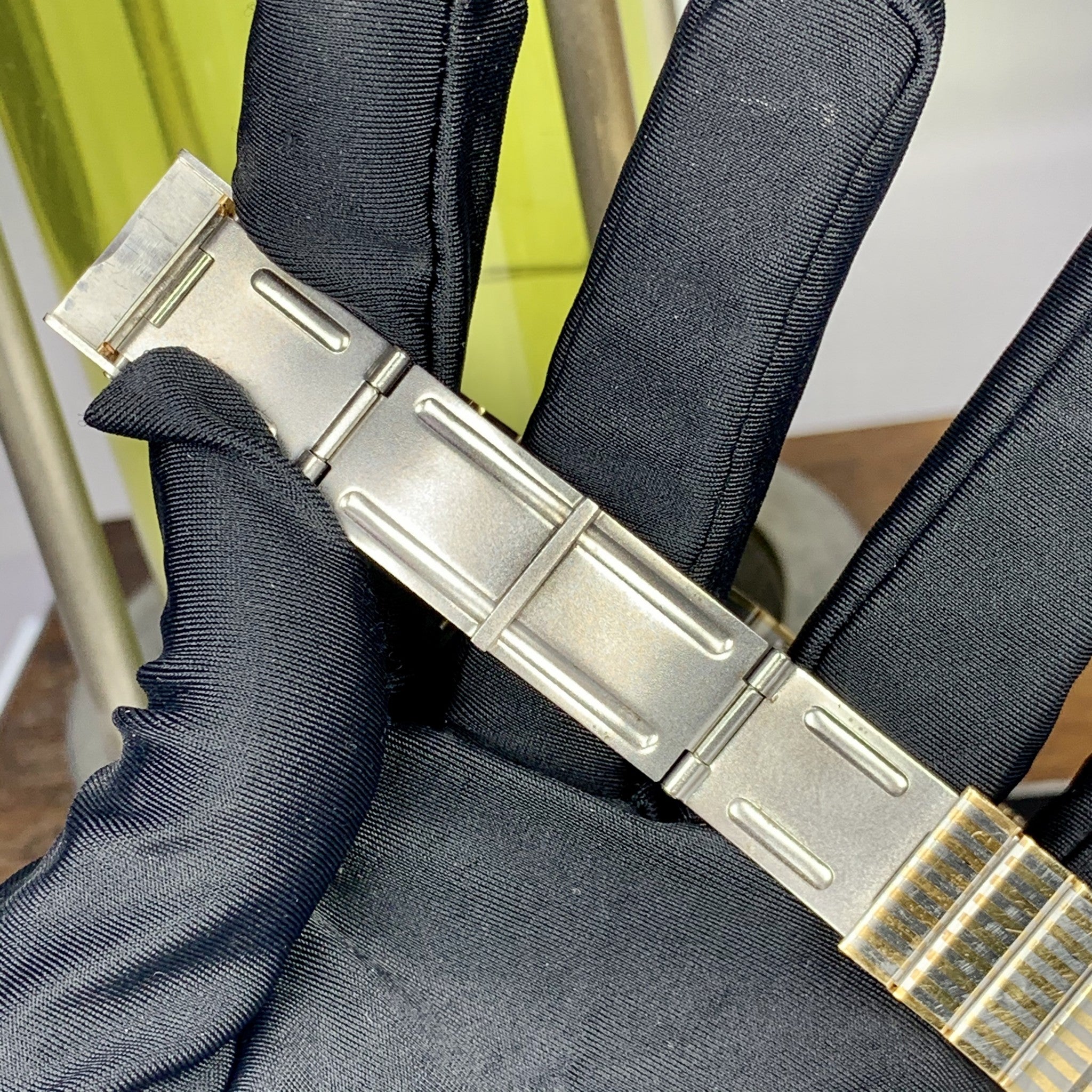 Rare 1970’s Audemars Piguet Ultra Slim, Retro Tank Style Stainless 18k Watch
