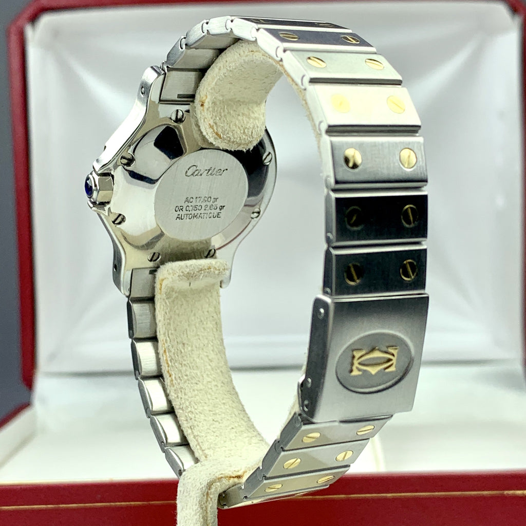 Cartier Santos Octagon 32mm Quartz 18k Gold and Steel