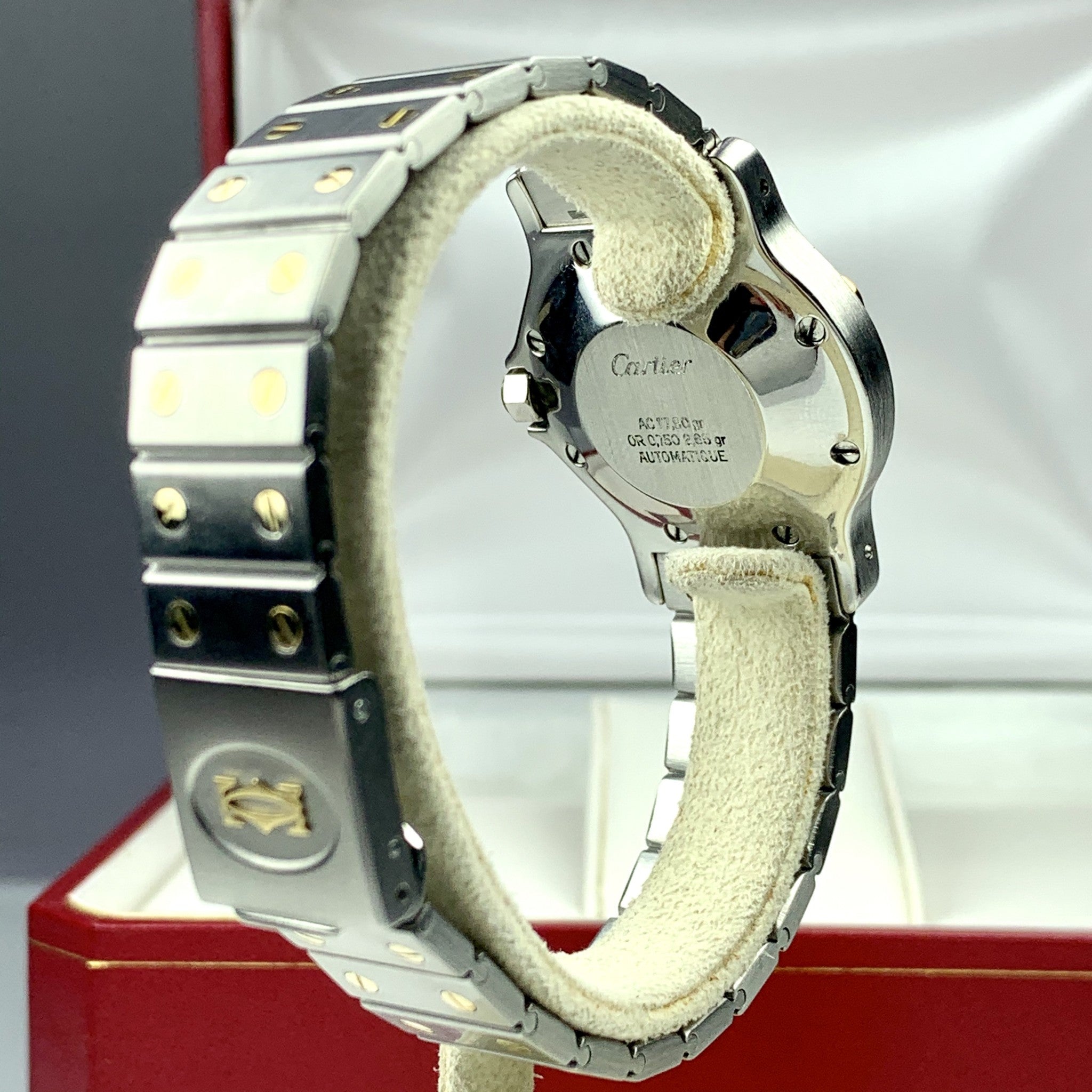Cartier Santos Octagon 32mm Quartz 18k Gold and Steel