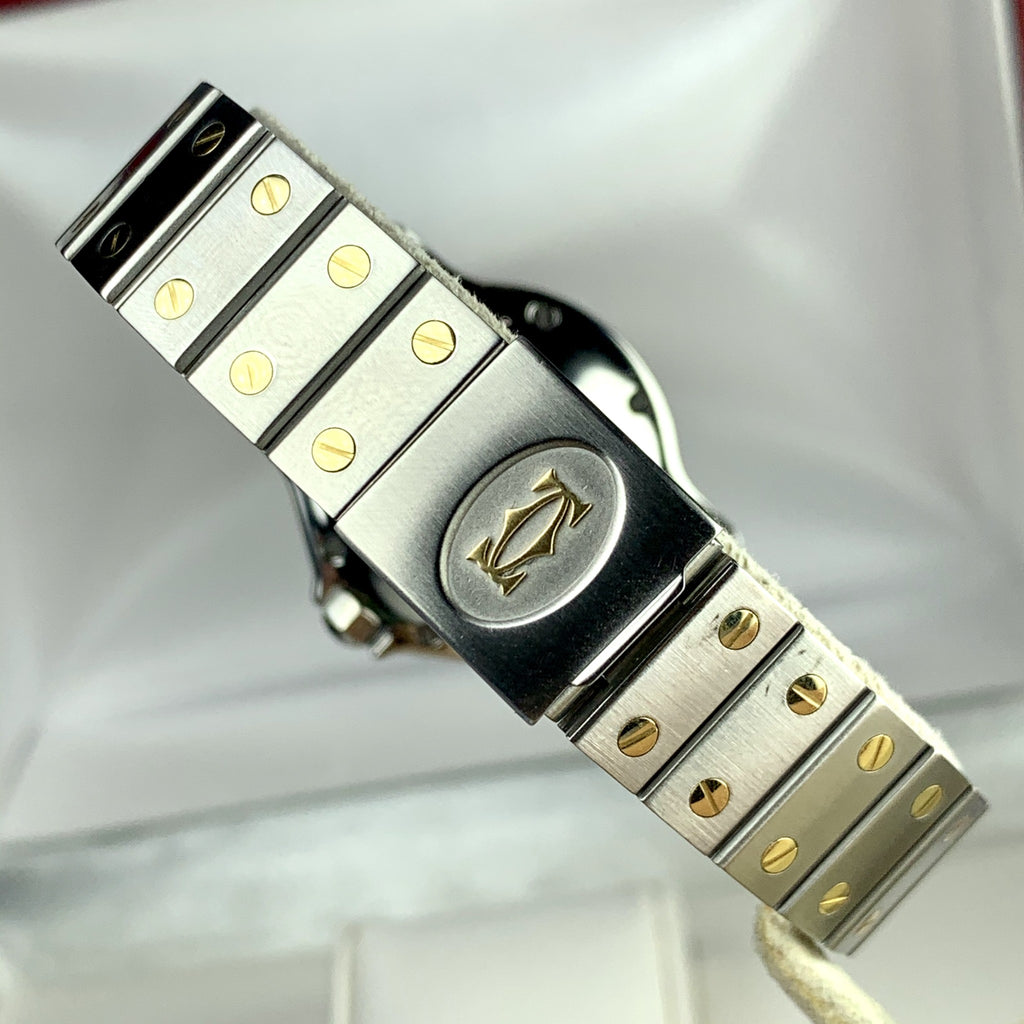 Cartier Santos Octagon 32mm Quartz 18k Gold and Steel