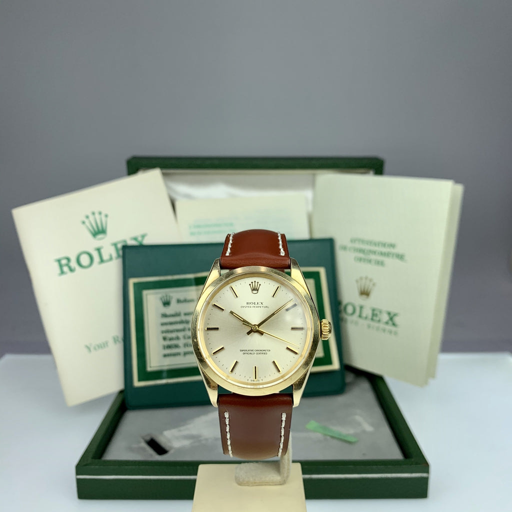 1966 Rolex Oyster Perpetual 1002 CocaCola 25yrs Reward Watch with Box and Papers