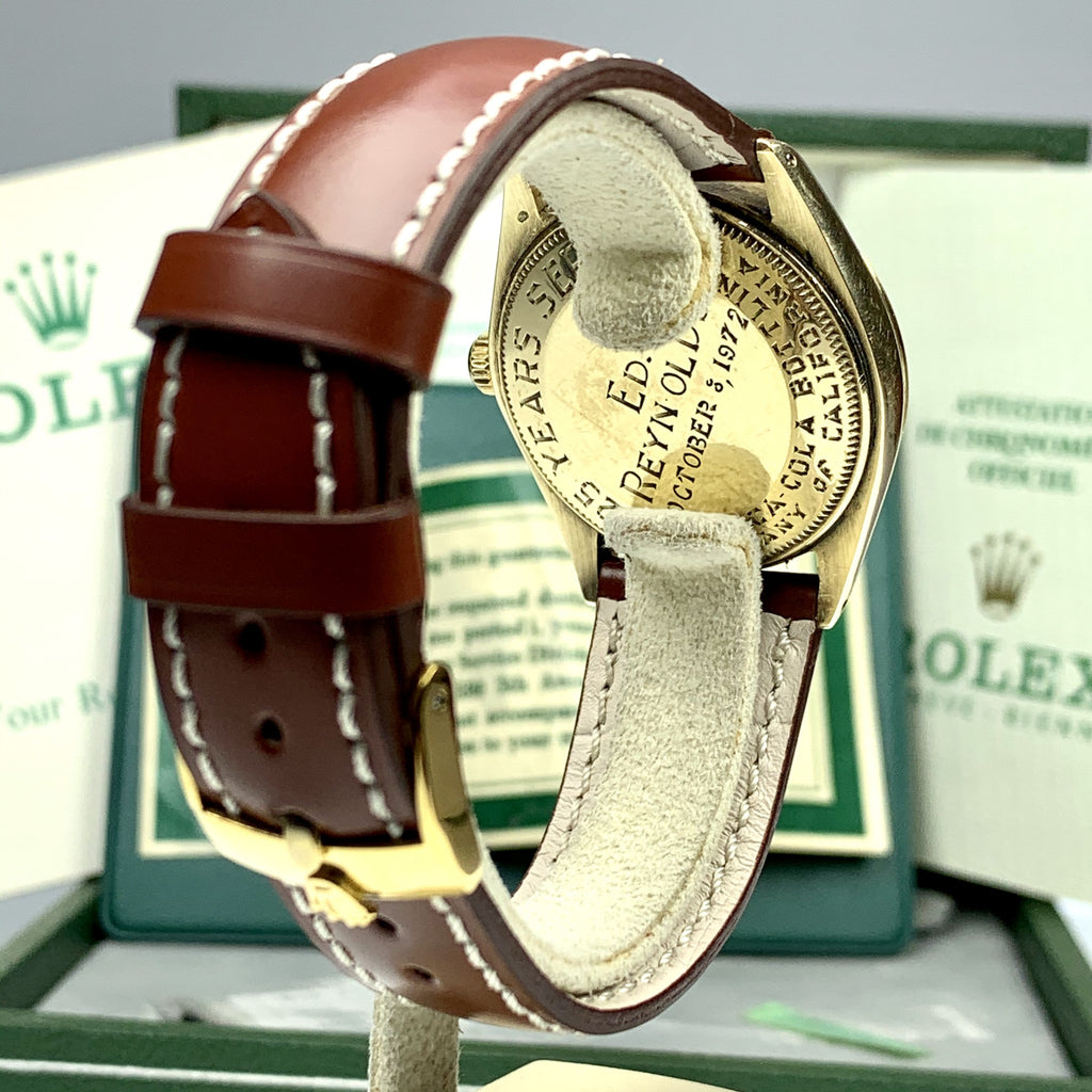 1966 Rolex Oyster Perpetual 1002 CocaCola 25yrs Reward Watch with Box and Papers