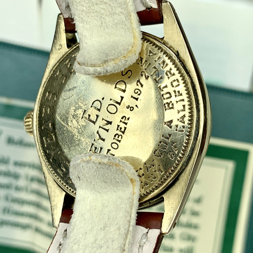 1966 Rolex Oyster Perpetual 1002 CocaCola 25yrs Reward Watch with Box and Papers
