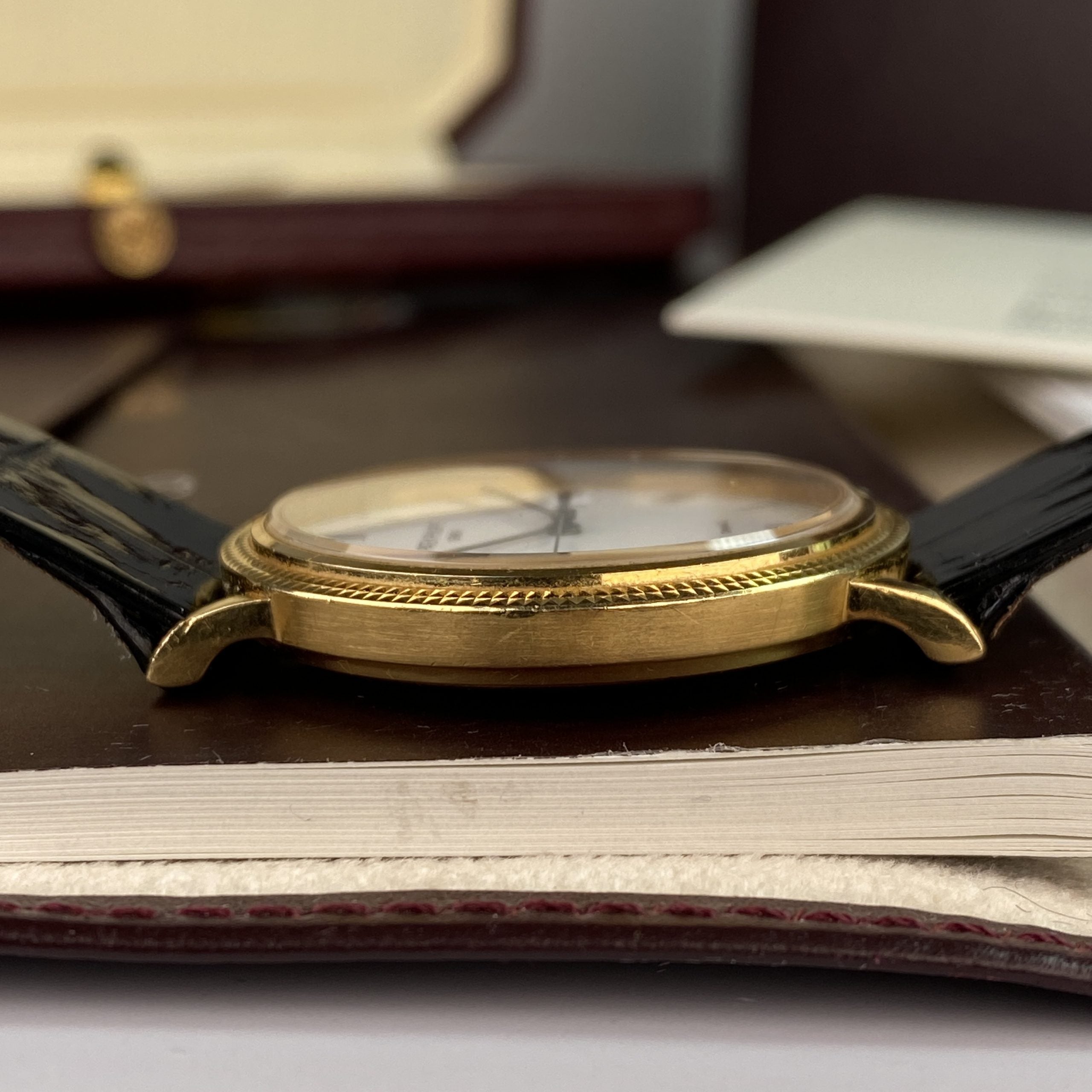 Patek Philippe Ref 3944 J Calatrava Retailed by Tiffany & Co.18k Yellow Gold Complete Set Box and Papers