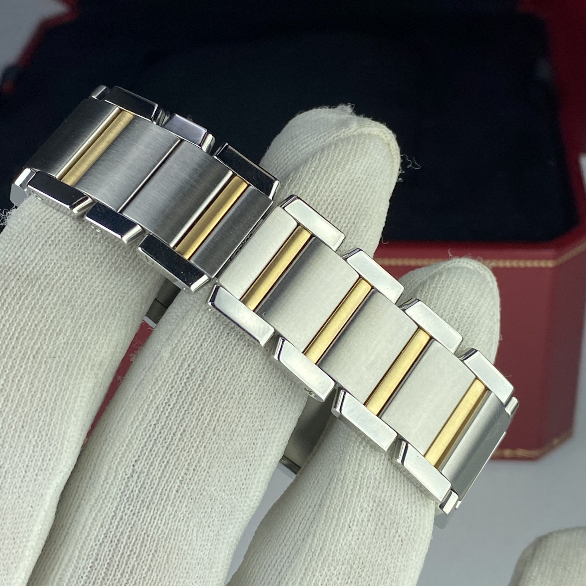 2017 Cartier Tank Francaise Large W51005Q4 Steel Gold Box & Paper