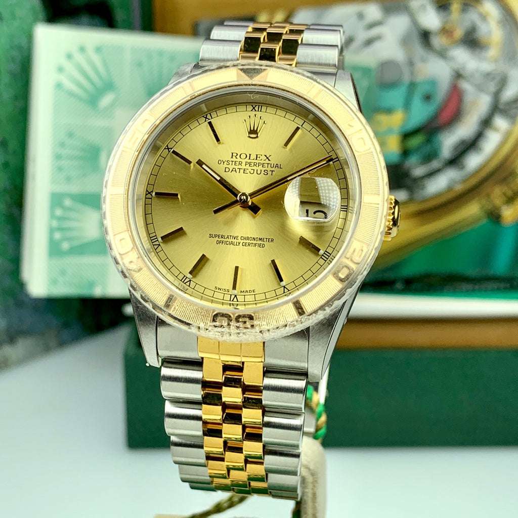 2002 NOS Rolex “Thunderbird” Datejust Nissan Reward 16263 Two Tone Full Set Box and Papers