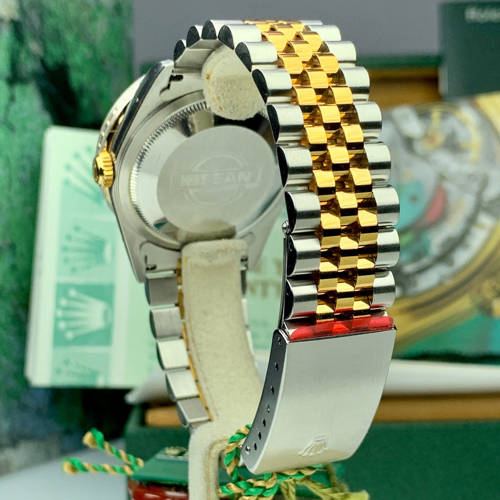 2002 NOS Rolex “Thunderbird” Datejust Nissan Reward 16263 Two Tone Full Set Box and Papers