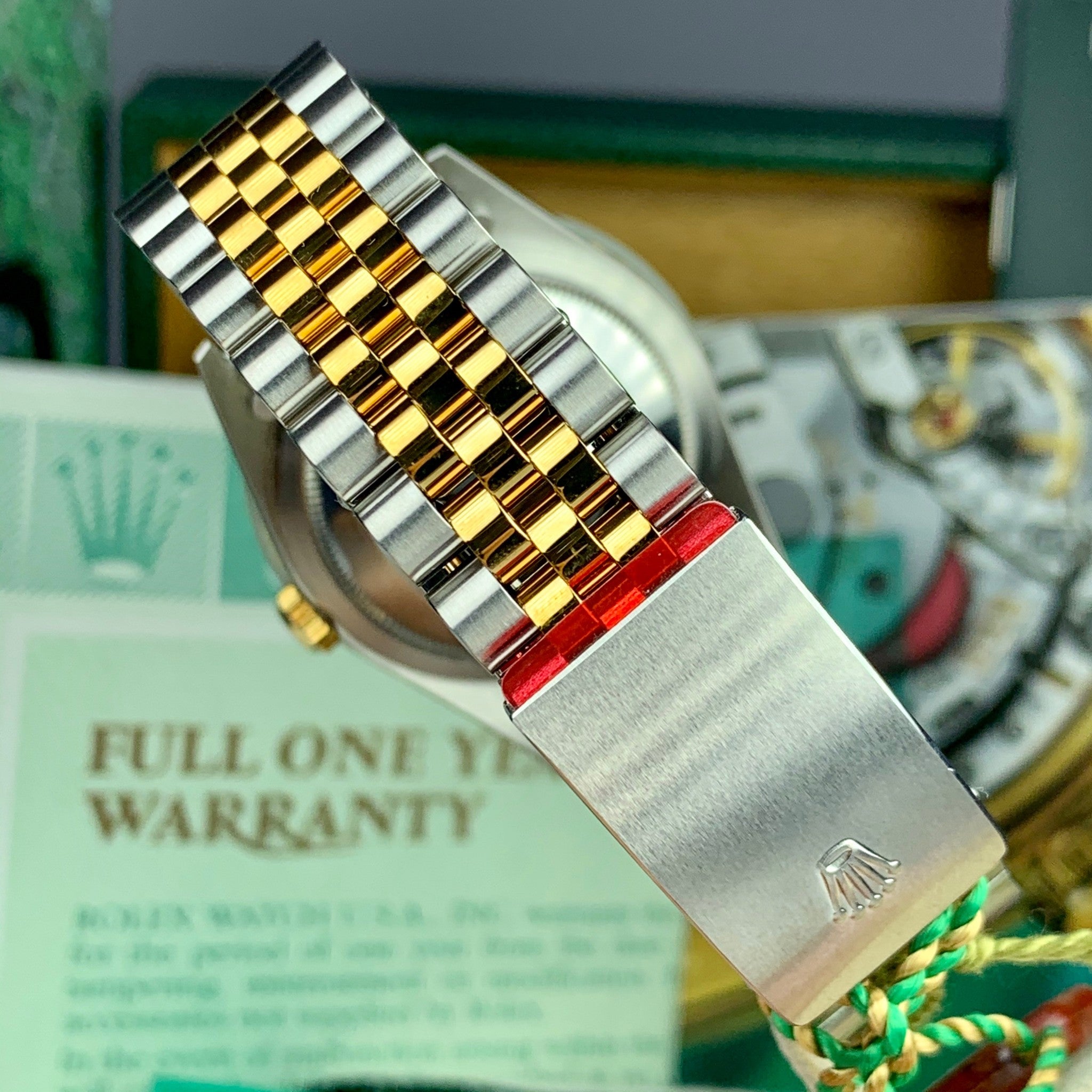 2002 NOS Rolex “Thunderbird” Datejust Nissan Reward 16263 Two Tone Full Set Box and Papers