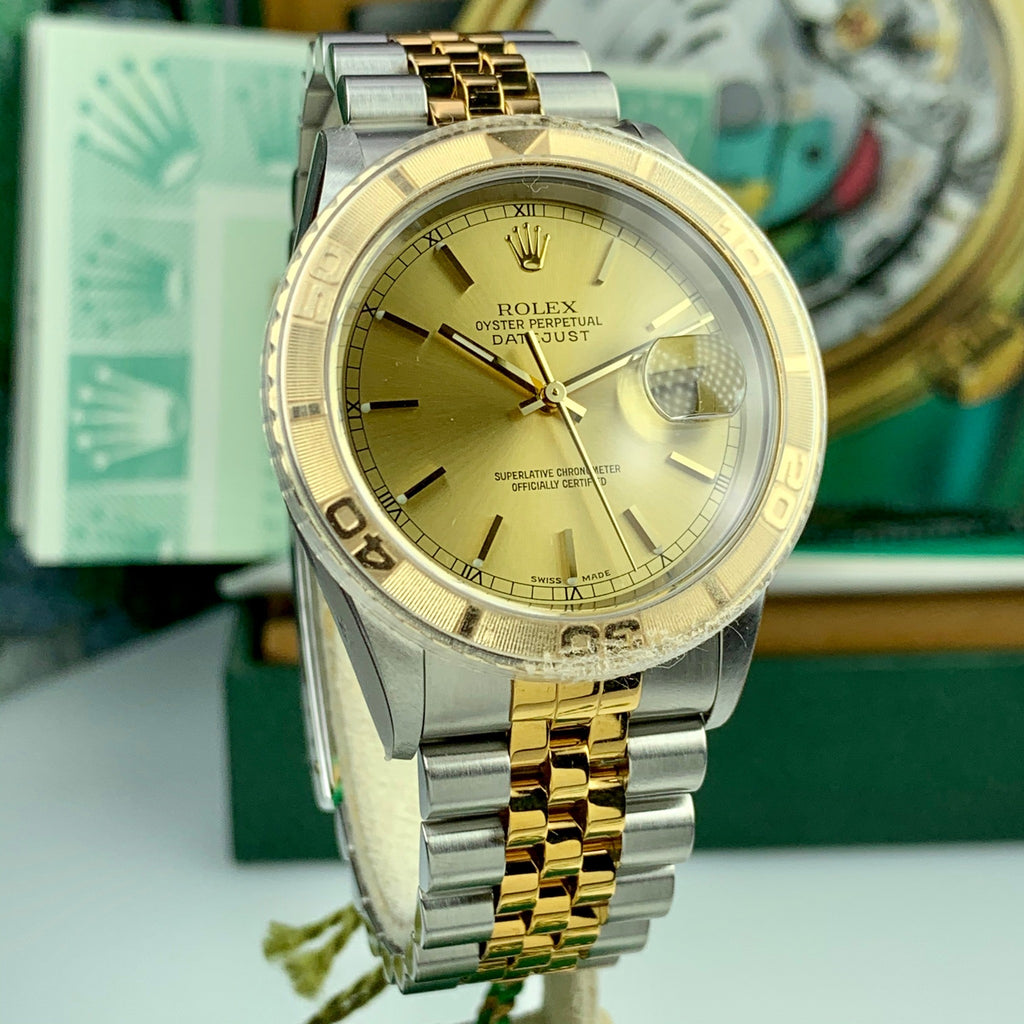 2002 NOS Rolex “Thunderbird” Datejust Nissan Reward 16263 Two Tone Full Set Box and Papers